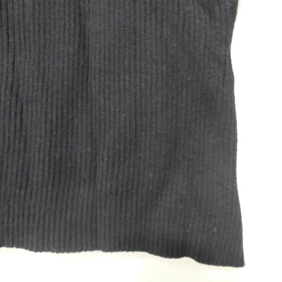 NOMI | medium | Ribbed Burgundy and Black Partial Zip-Up Sweater - Picture 13 of 15